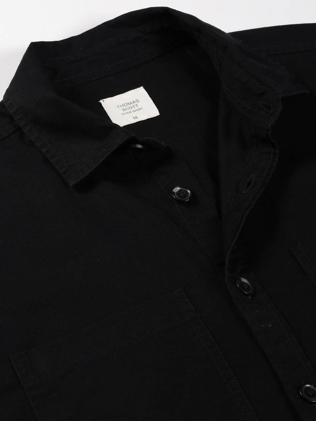 Thomas Scott Men Smart Pure Cotton Oversized Casual Shirt