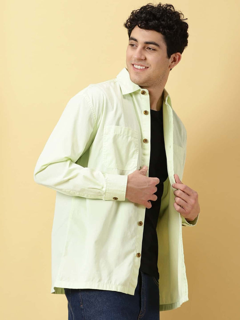 Thomas Scott Men Smart Pure Cotton Oversized Casual Shirt