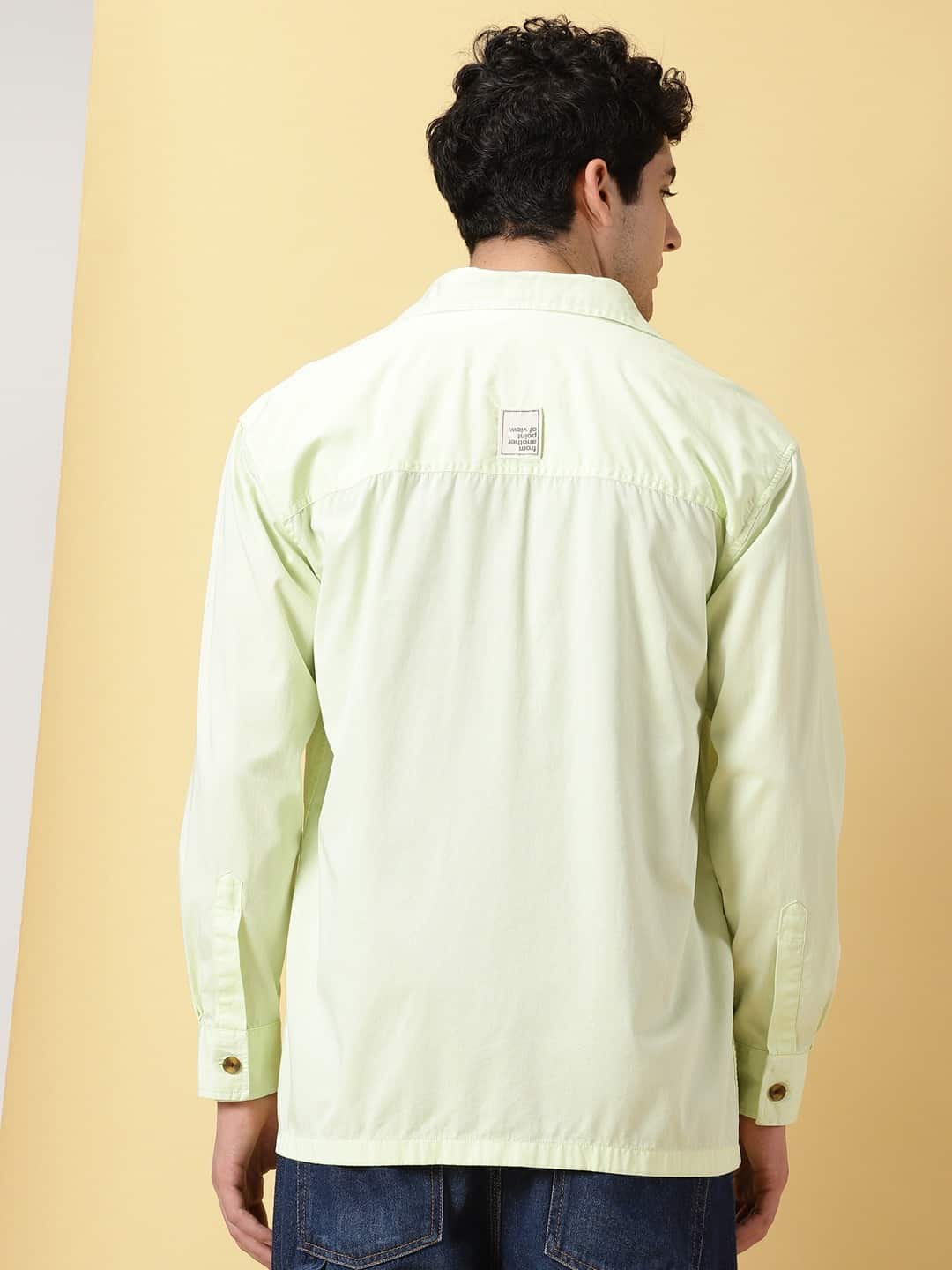 Thomas Scott Men Smart Pure Cotton Oversized Casual Shirt