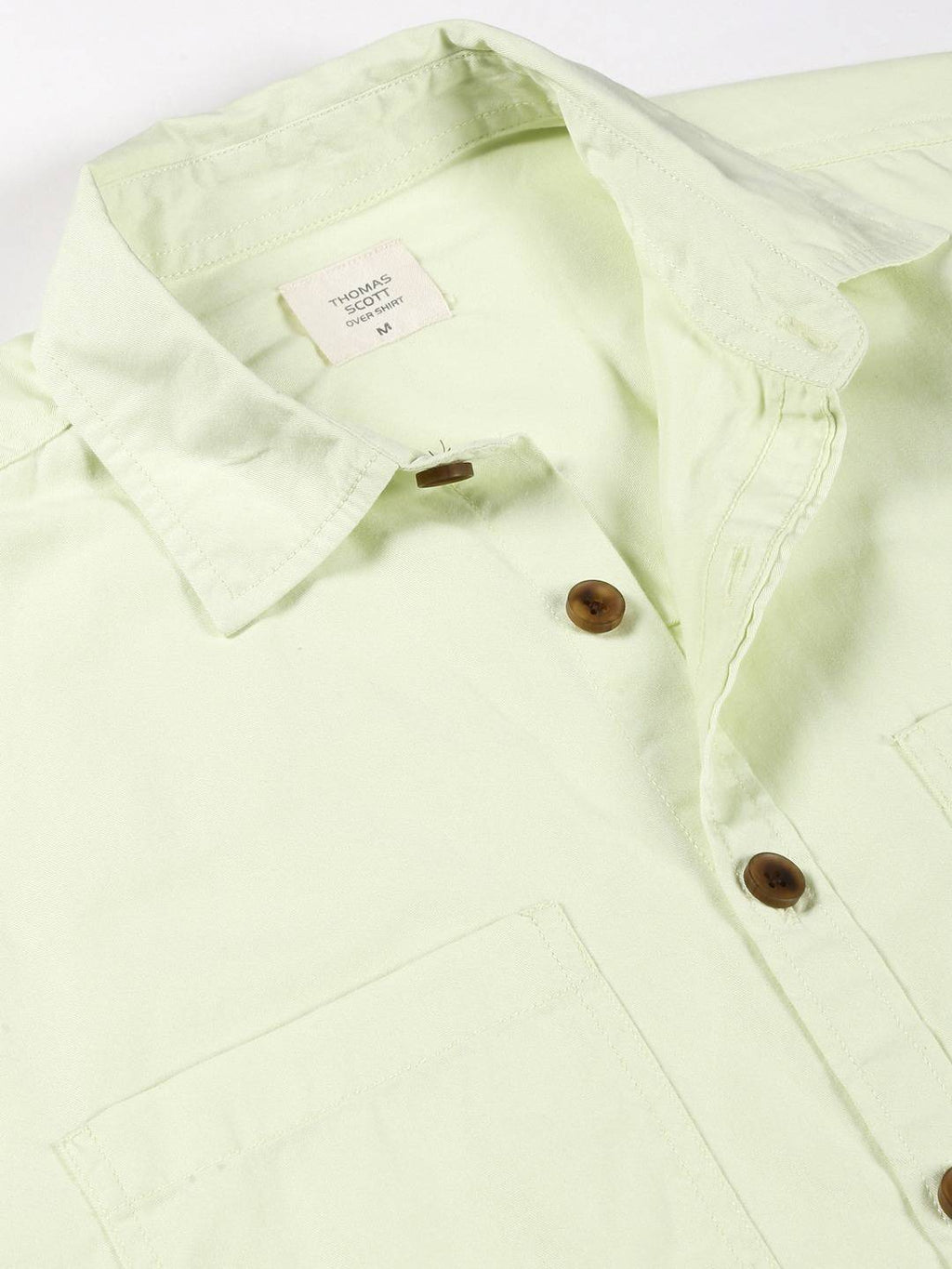 Thomas Scott Men Smart Pure Cotton Oversized Casual Shirt