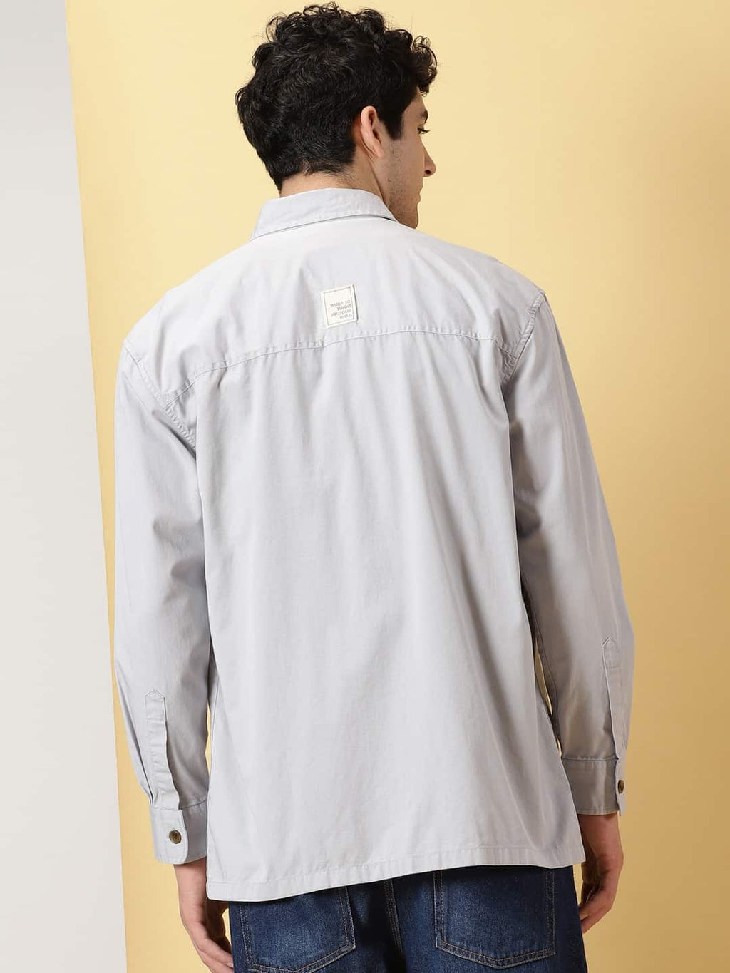 Thomas Scott Men Smart Pure Cotton Oversized Casual Shirt