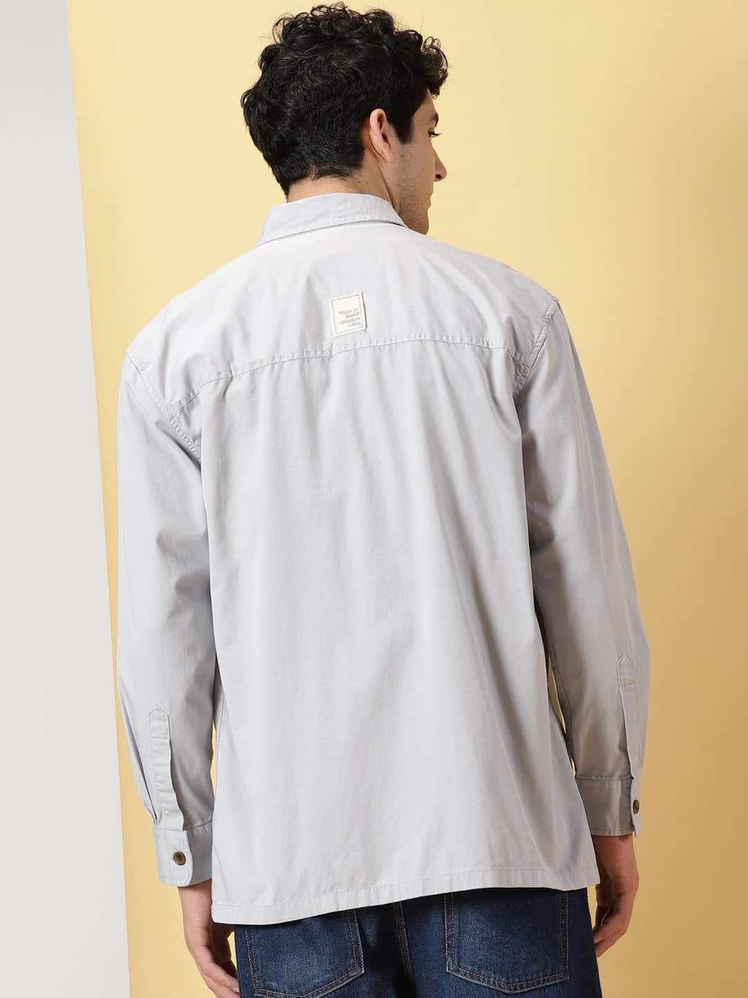 Thomas Scott Men Smart Pure Cotton Oversized Casual Shirt