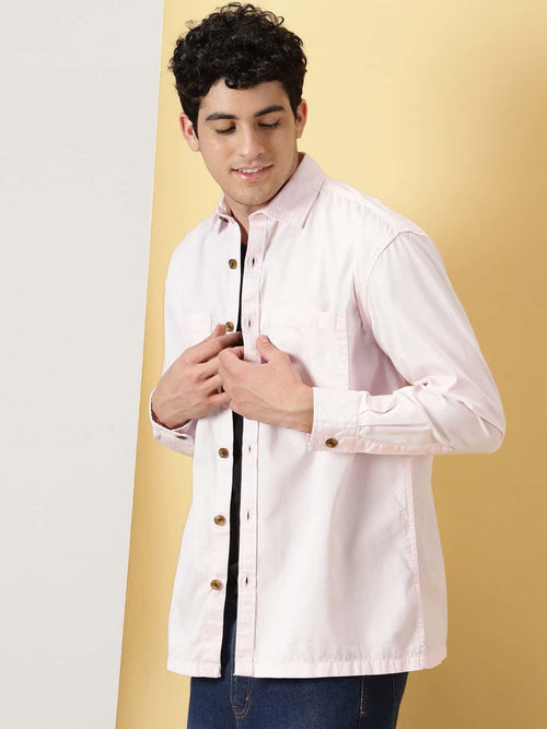 Thomas Scott Men Smart Pure Cotton Oversized Casual Shirt