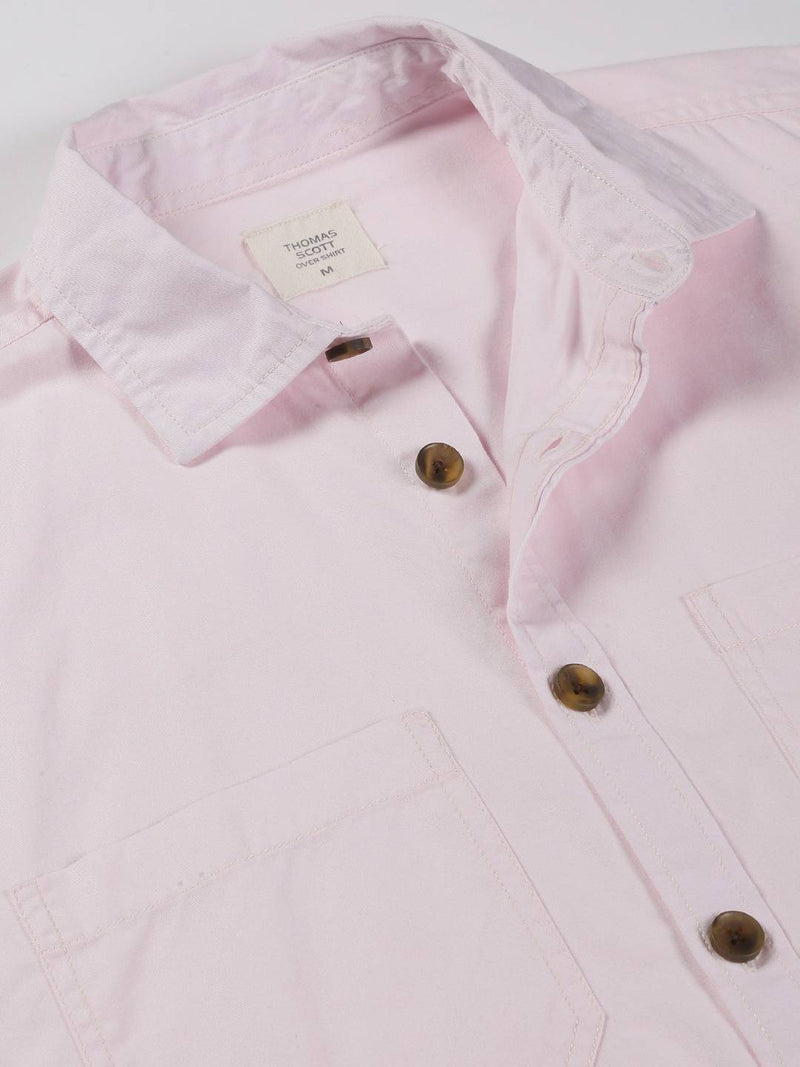 Thomas Scott Men Smart Pure Cotton Oversized Casual Shirt
