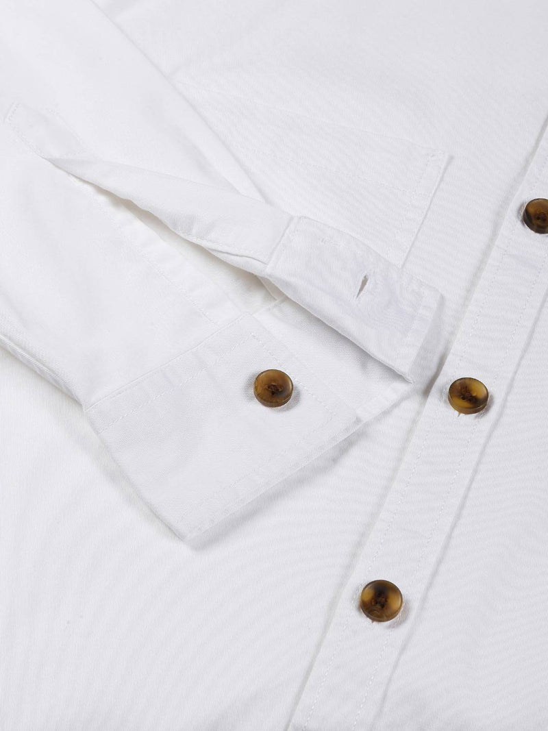 Thomas Scott Men Smart Pure Cotton Oversized Casual Shirt