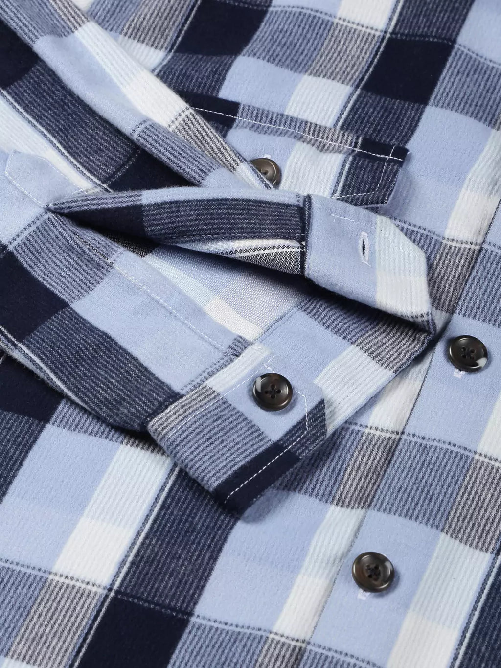 Thomas Scott Men Checked Cotton Premium Corduroy Oversized Shackets