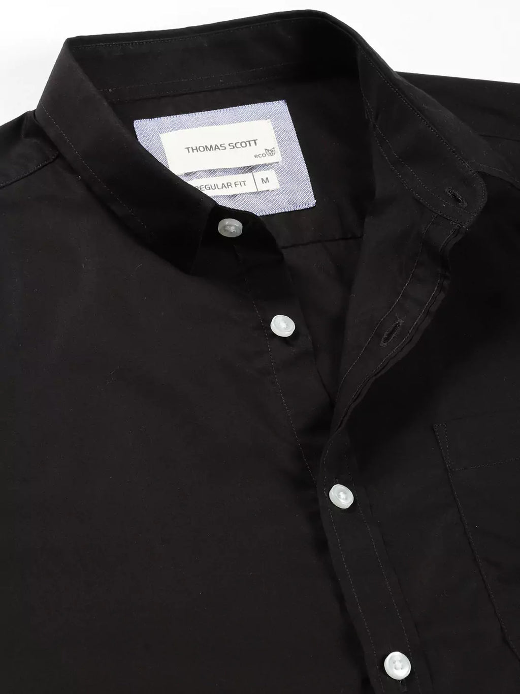 Thomas Scott Men Classic Slim Fit Opaque Cotton Formal Shirt