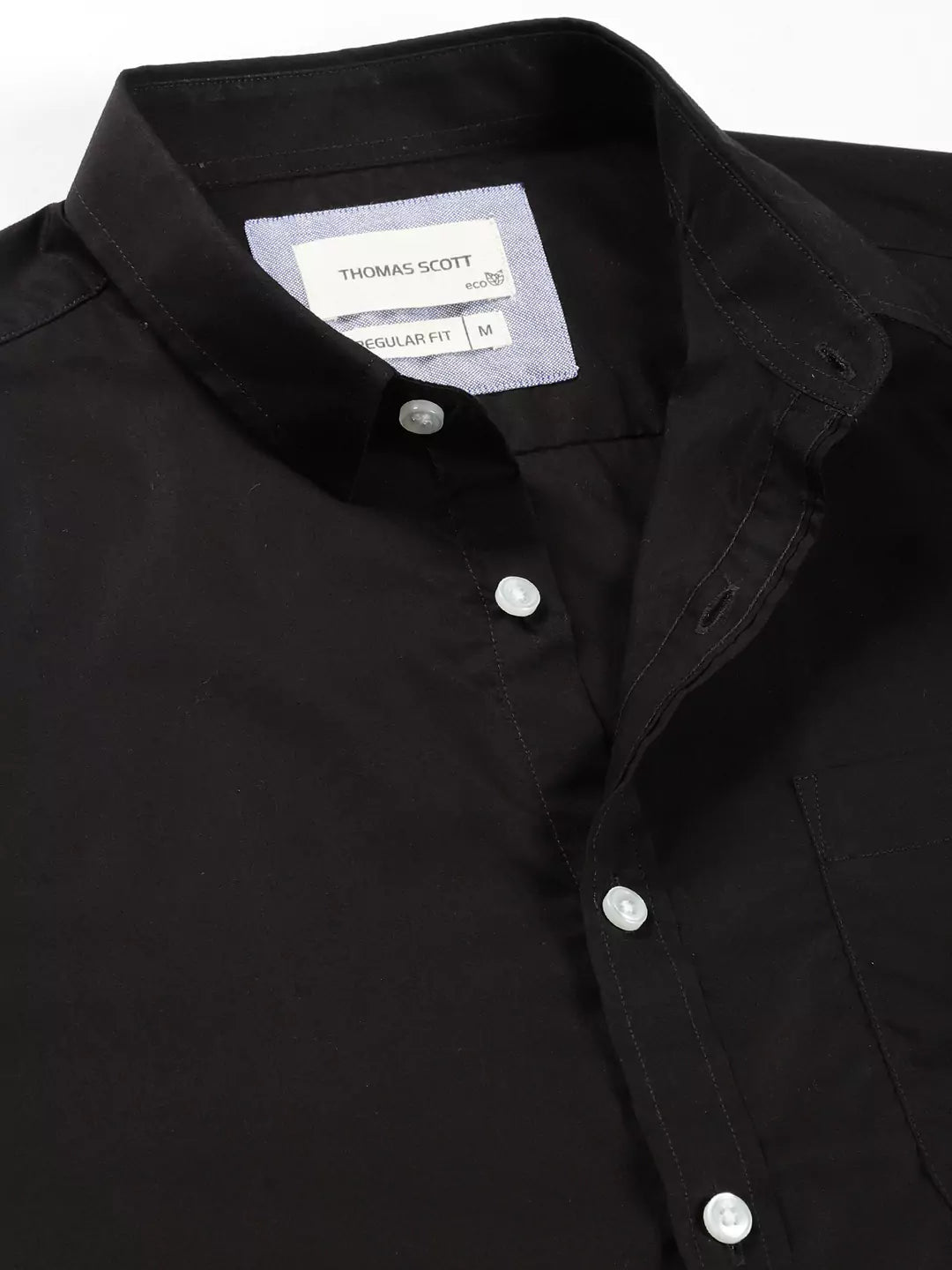 Thomas Scott Men Classic Slim Fit Opaque Cotton Formal Shirt