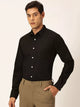 Classic Slim Fit Long Sleeves Spread Collar Cotton Opaque Formal Shirt For Men