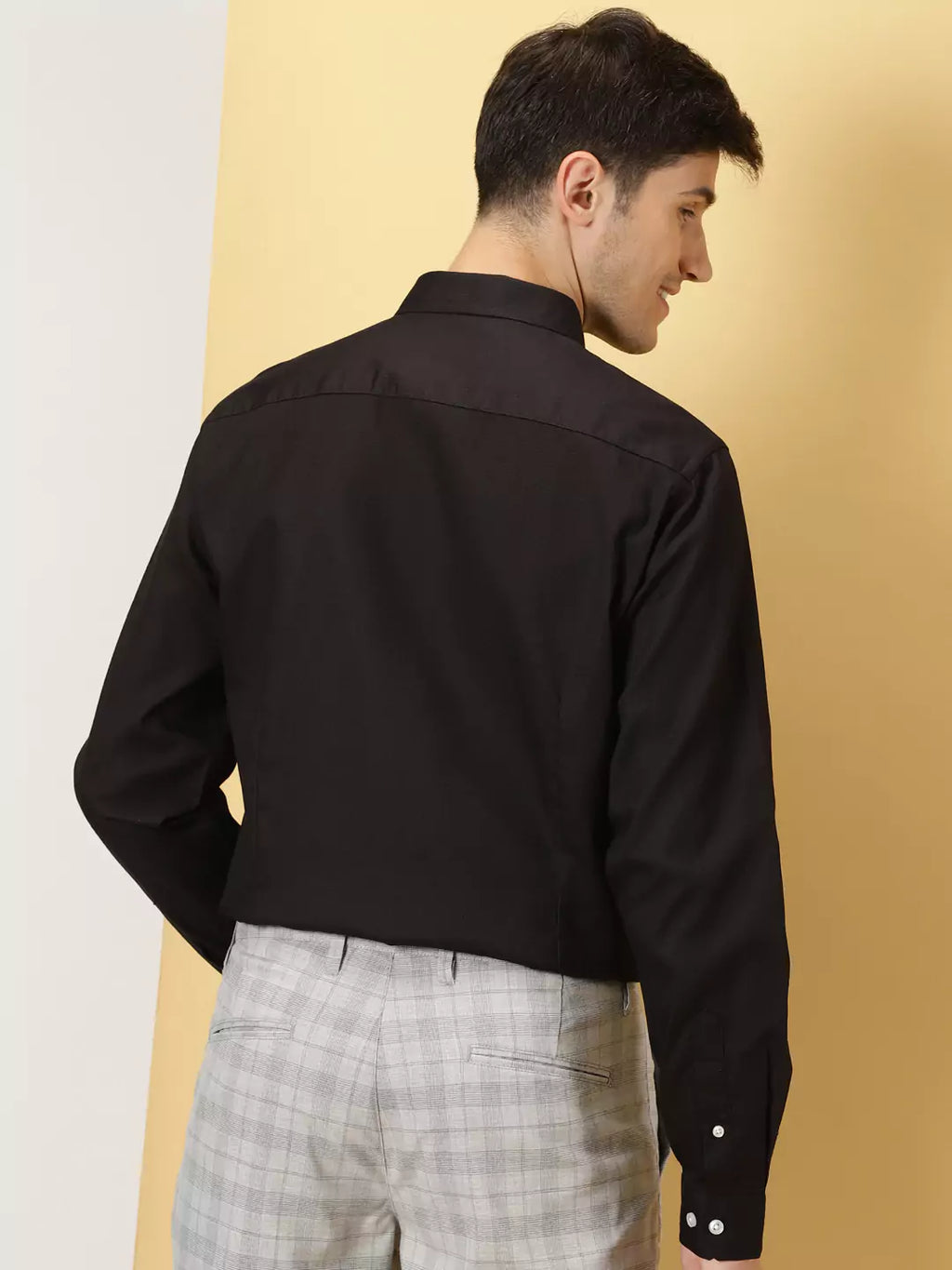 Thomas Scott Men Classic Slim Fit Opaque Cotton Formal Shirt