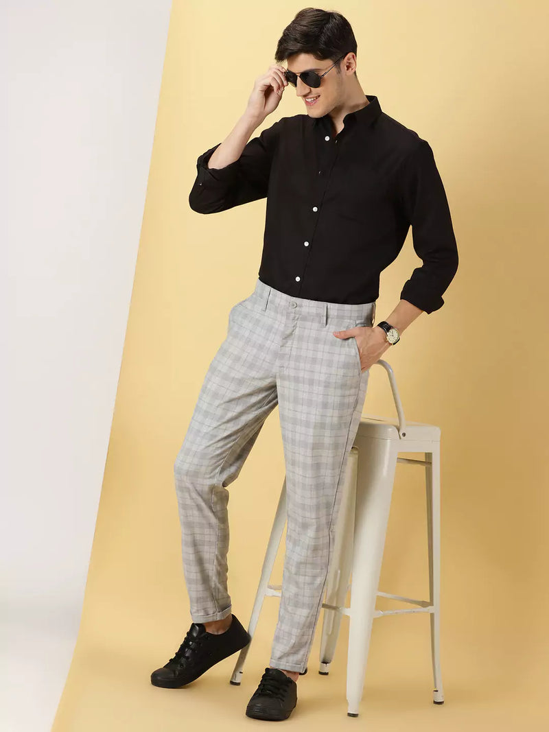 Thomas Scott Men Classic Slim Fit Opaque Cotton Formal Shirt