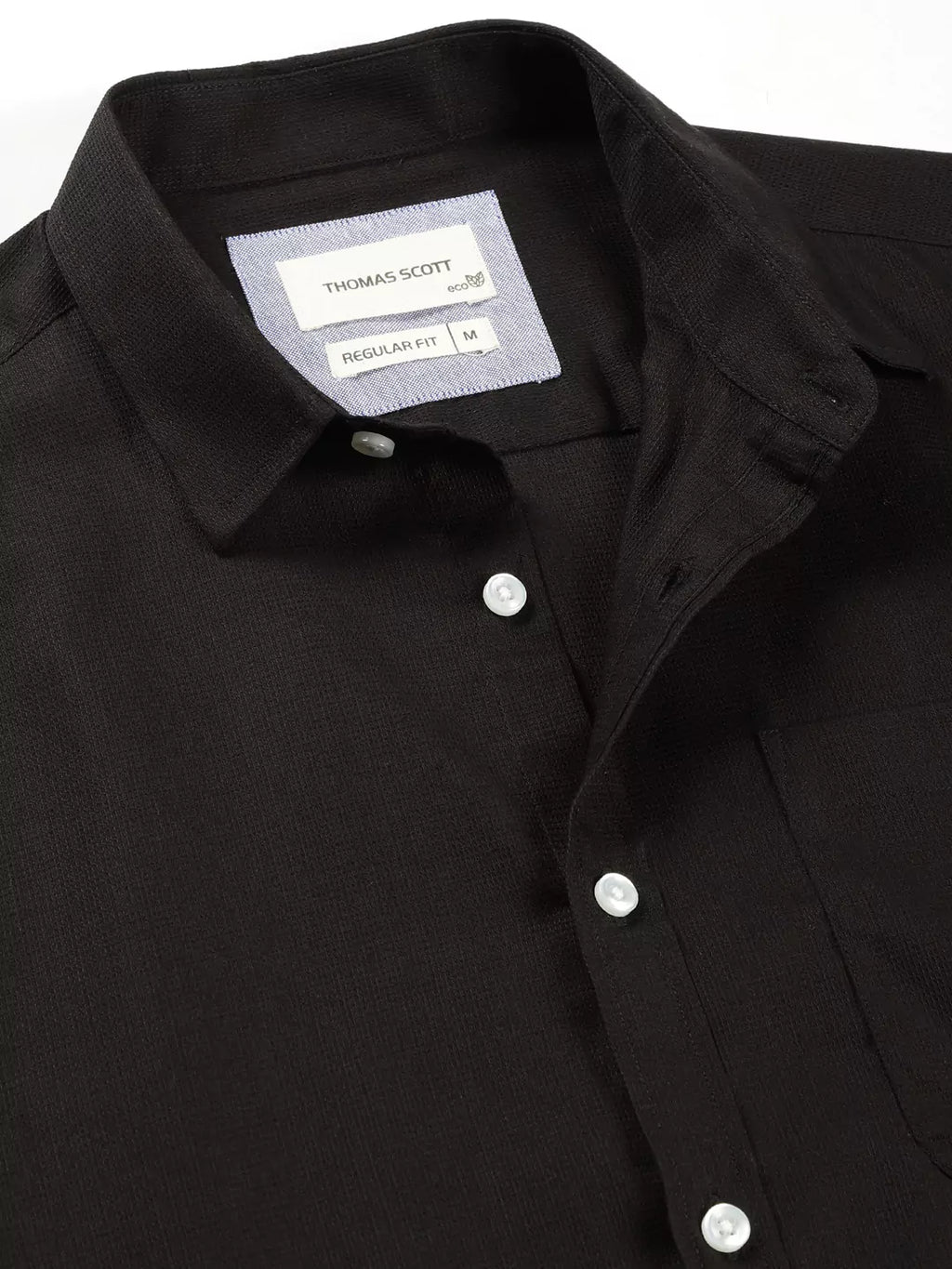 Thomas Scott Men Classic Slim Fit Opaque Cotton Formal Shirt