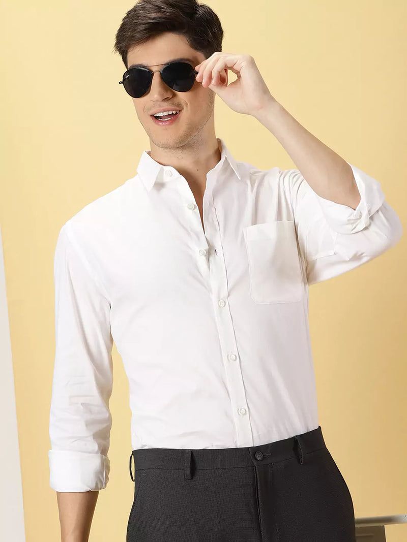 Thomas Scott Men Classic Slim Fit Formal Shirt