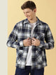 Classic Spread Collar Long Sleeves Checked Casual Shirt For Men