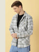 Classic Spread Collar Long Sleeves Checked Casual Shirt For Men