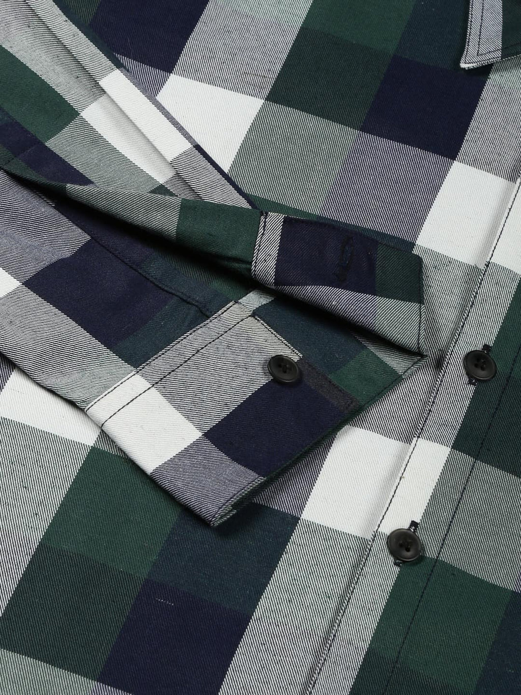Thomas Scott Men Classic Tartan Checks Opaque Checked Cotton Casual Shirt