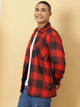 Red Classic Opaque Checked Cotton Casual Shirt For Men