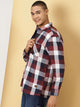 Purple Classic Tartan Checks Opaque Checked Cotton Casual Shirt For Men