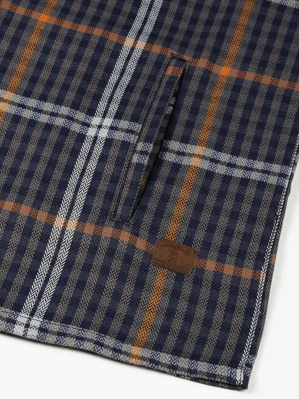 Thomas Scott Men Classic Tartan Checks Opaque Checked Cotton Casual Shirt