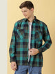 Thomas Scott Men Smart Checked Opaque Oversized Casual Shirt