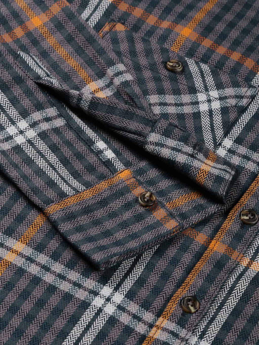Thomas Scott Men Smart Tartan Checks Opaque Oversized Casual Shirt