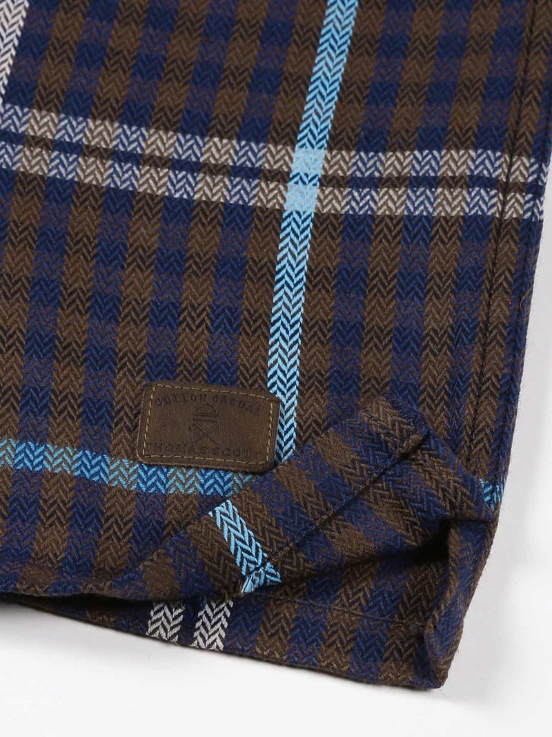 Thomas Scott Men Smart Tartan Checks Opaque Oversized Casual Shirt