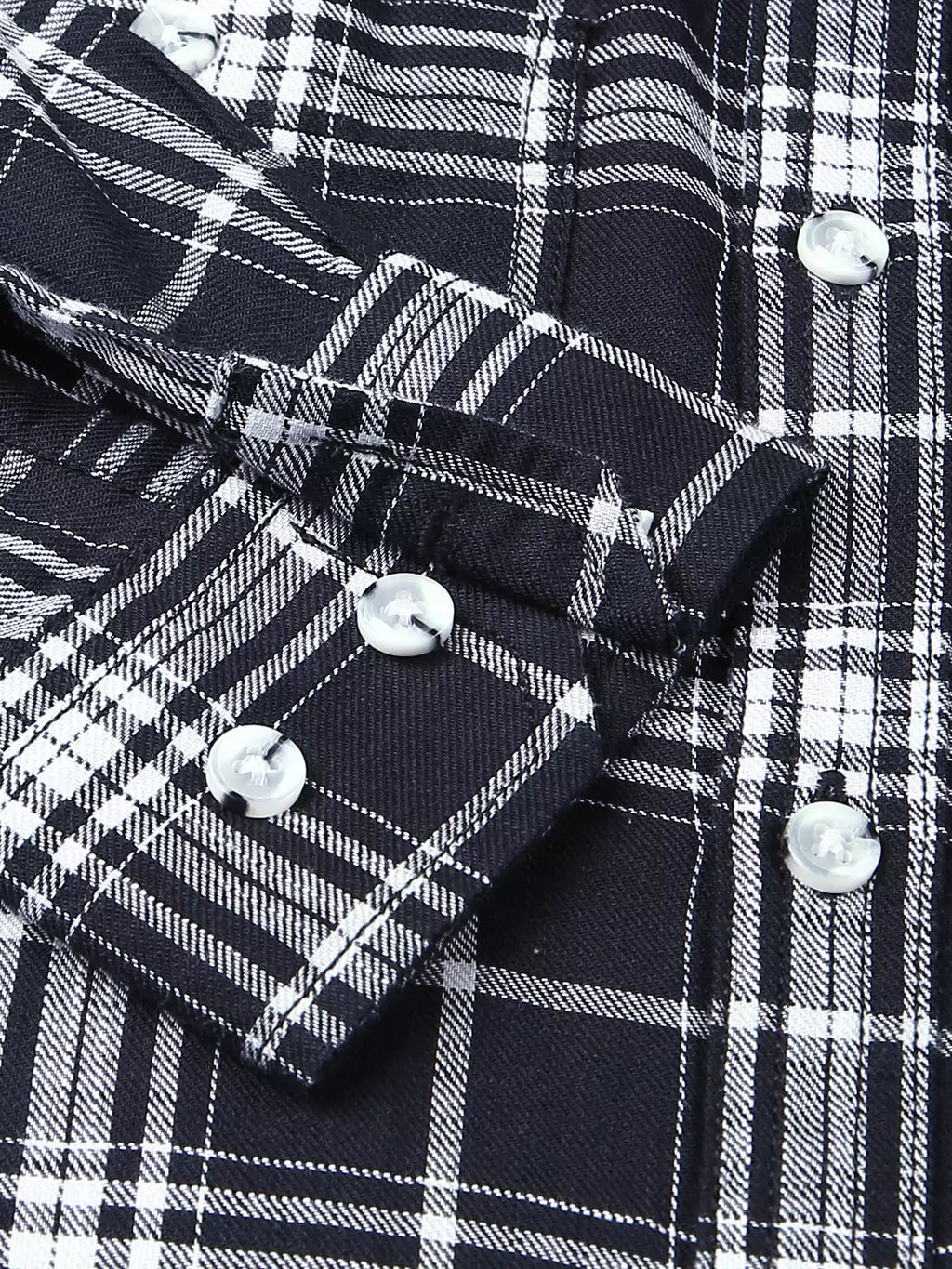 Thomas Scott Men Premium Slim Fit Tartan Checks Opaque Cotton Casual Shirt