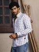 Thomas Scott Men Standard Slim Fit Tartan Checks Pure Cotton Casual Shirt