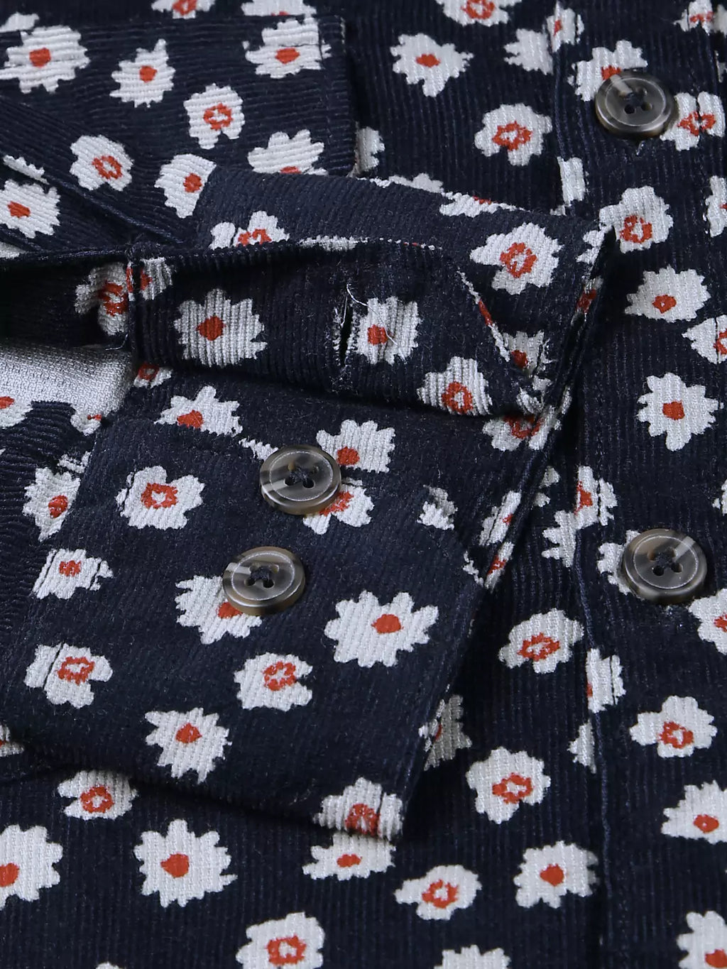 Thomas Scott Men Spread Collar Long Sleeve Premium Slim Fit Floral Printed Cotton Casual Shirt