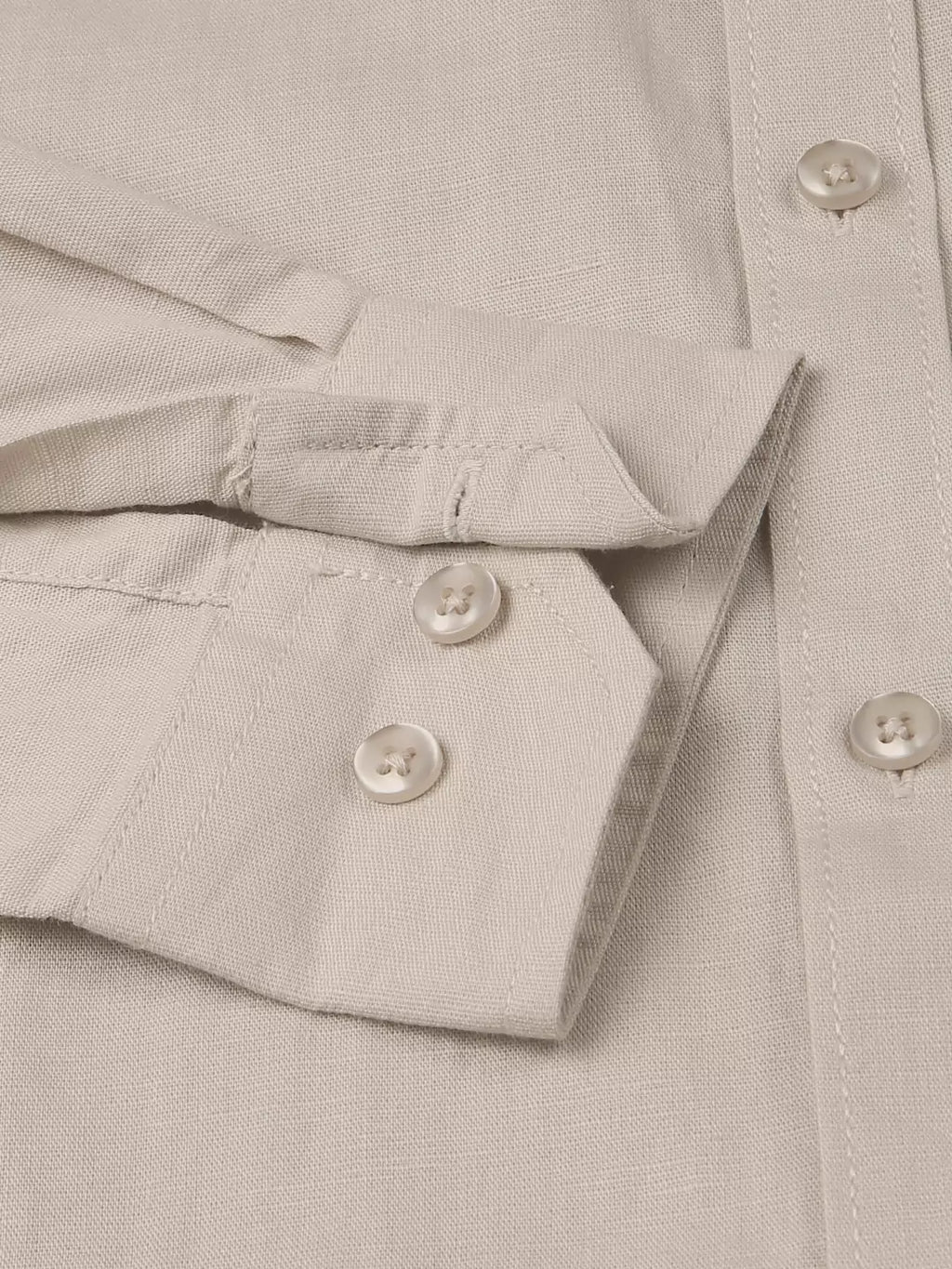 Thomas Scott Men Premium Cotton Linen Slim Fit Opaque Casual Shirt