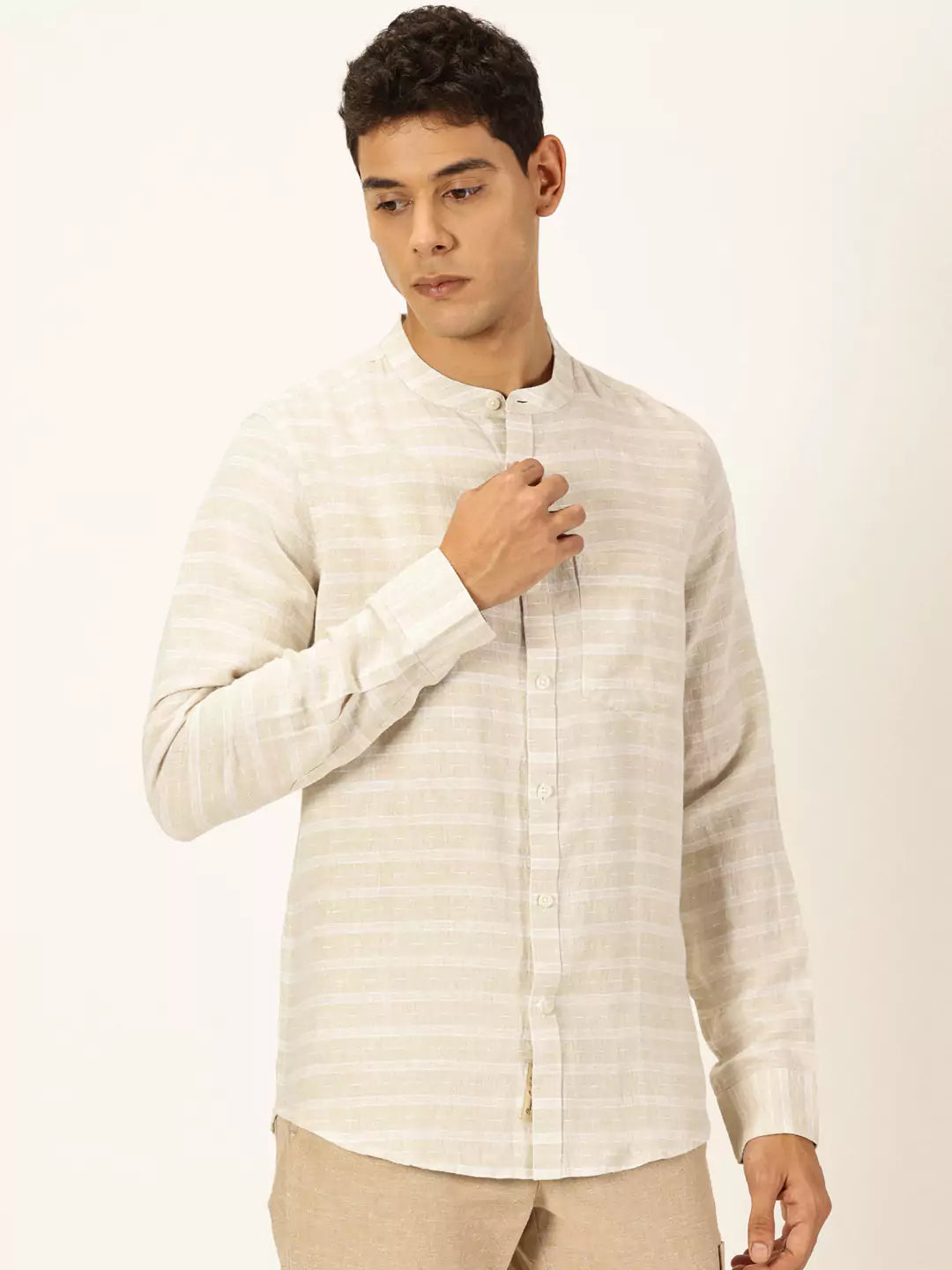 Thomas Scott Men Premium Linen Casual Shirt