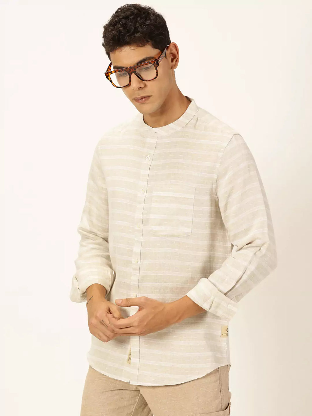 Thomas Scott Men Premium Linen Casual Shirt