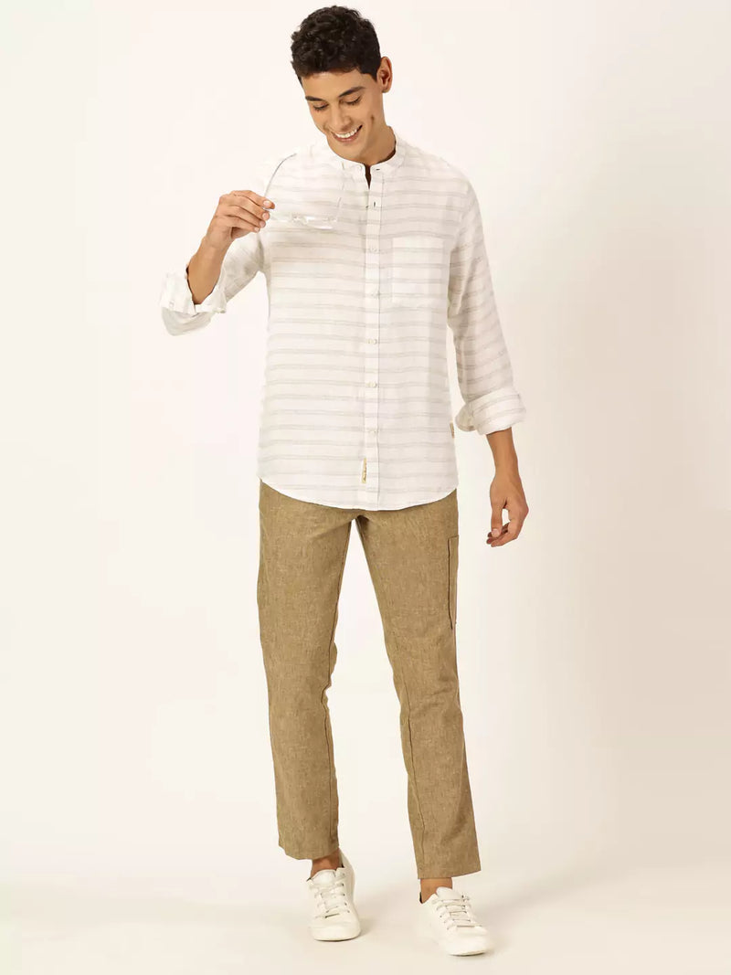 Thomas Scott Men Premium Linen Casual Shirt