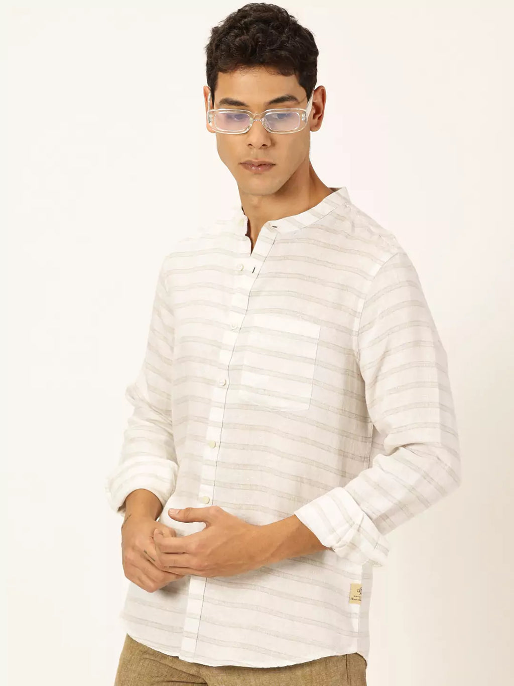 Thomas Scott Men Premium Linen Casual Shirt