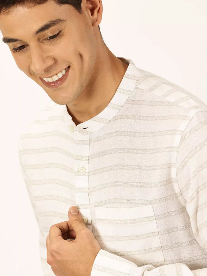 Thomas Scott Men Premium Linen Casual Shirt