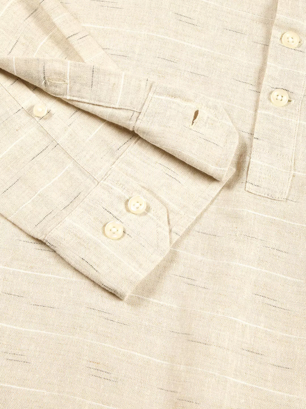 Thomas Scott Men Premium Linen Slim Fit Opaque Casual Shirt
