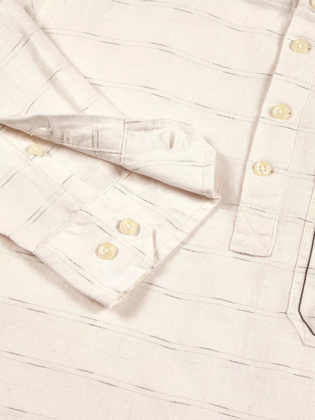 Thomas Scott Men Premium Linen Slim Fit Long Sleeves Casual Shirt