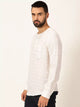 Cream Premium Linen Slim Fit Long Sleeves Casual Shirt For Men