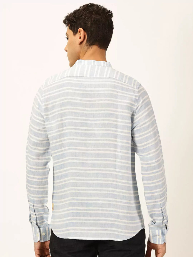 Thomas Scott Men Premium Cotton Linen Casual Shirt