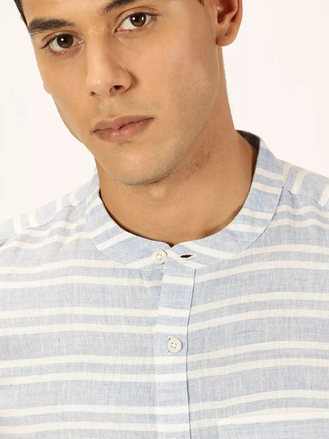 Thomas Scott Men Premium Cotton Linen Casual Shirt