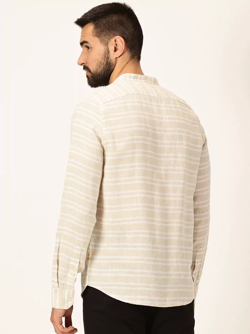 Thomas Scott Men Premium Cotton Linen Casual Shirt