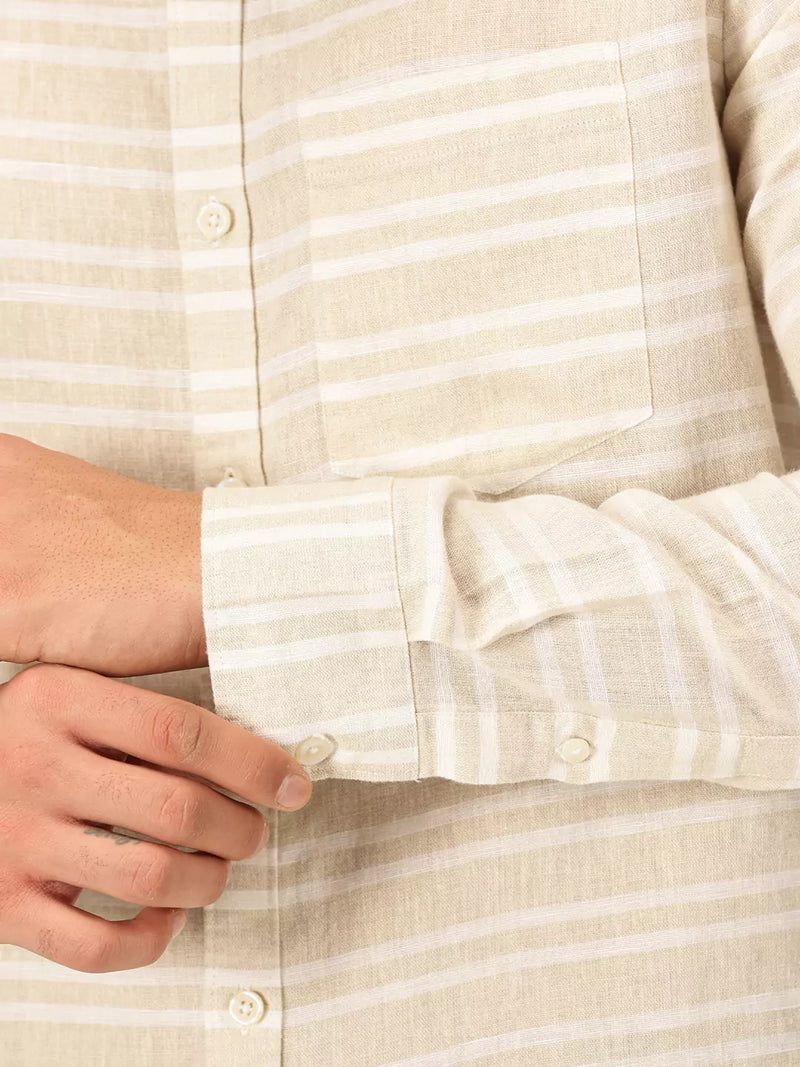 Thomas Scott Men Premium Cotton Linen Casual Shirt