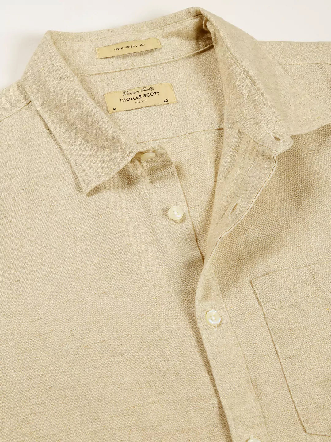 Thomas Scott Men Premium Linen Casual Shirt