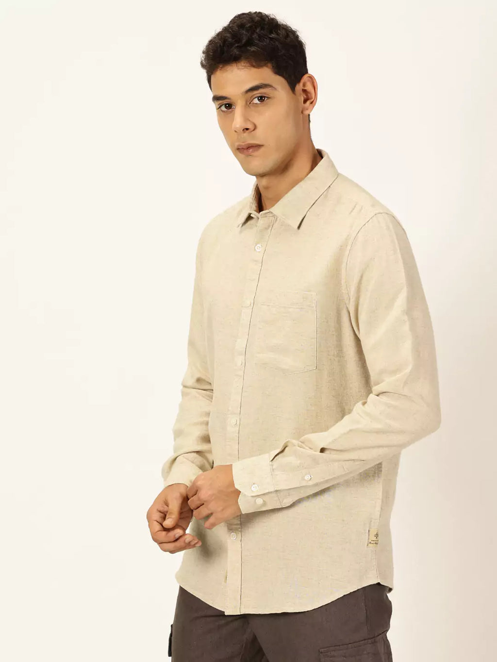 Thomas Scott Men Premium Linen Casual Shirt