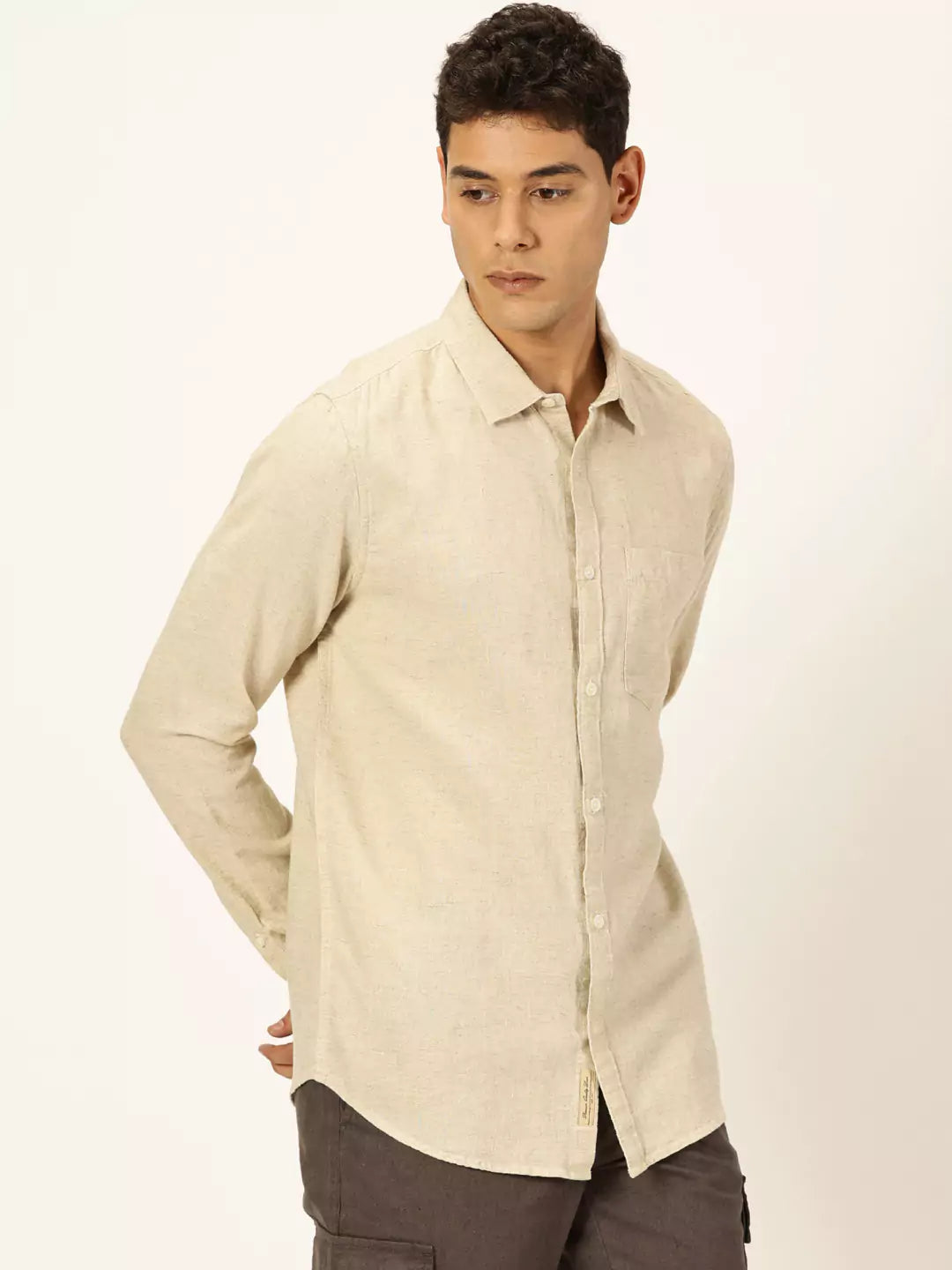 Thomas Scott Men Premium Linen Casual Shirt