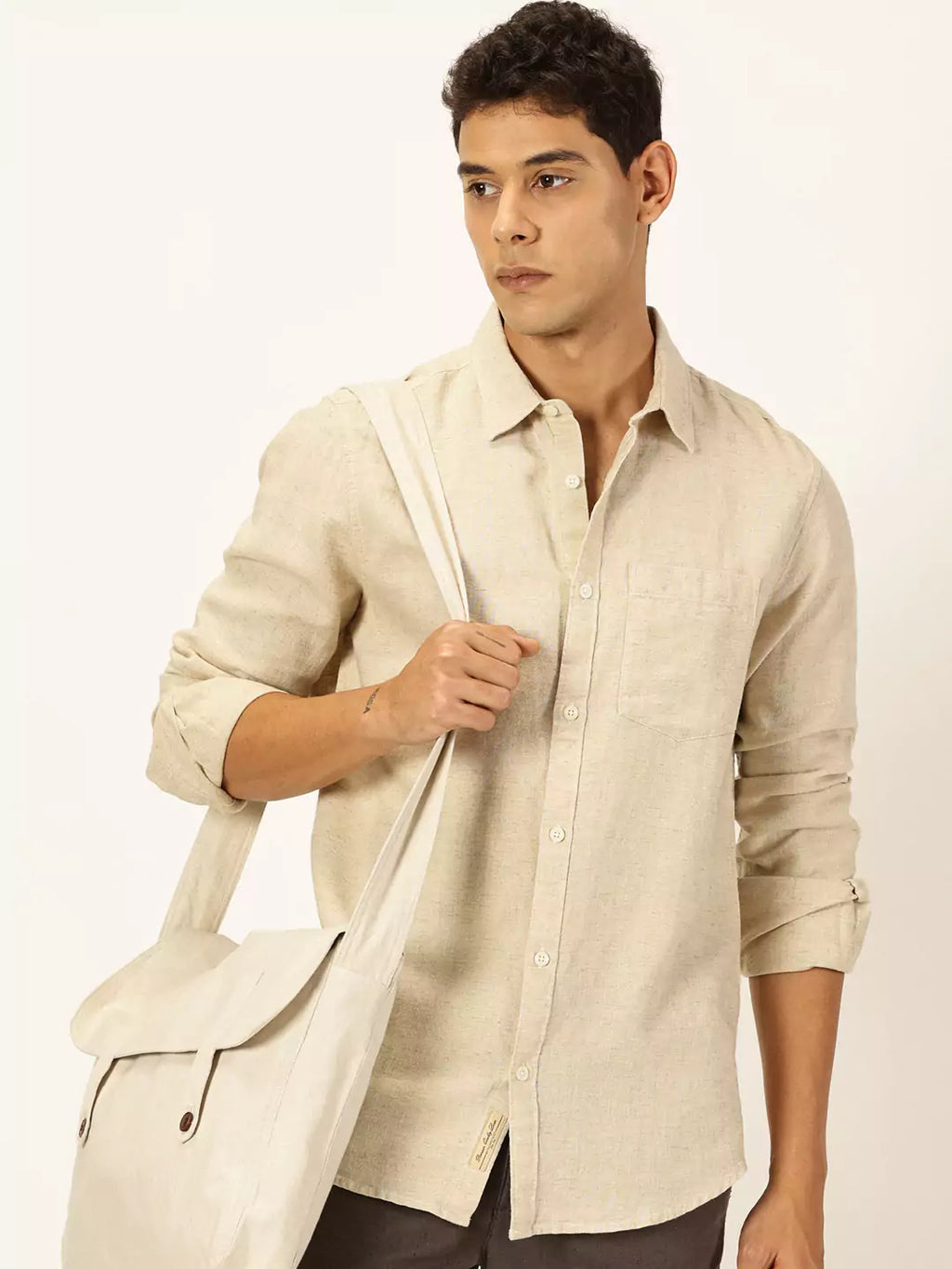 Thomas Scott Men Premium Linen Casual Shirt