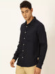 Thomas Scott Men Premium Linen Slim Fit Opaque Casual Shirt