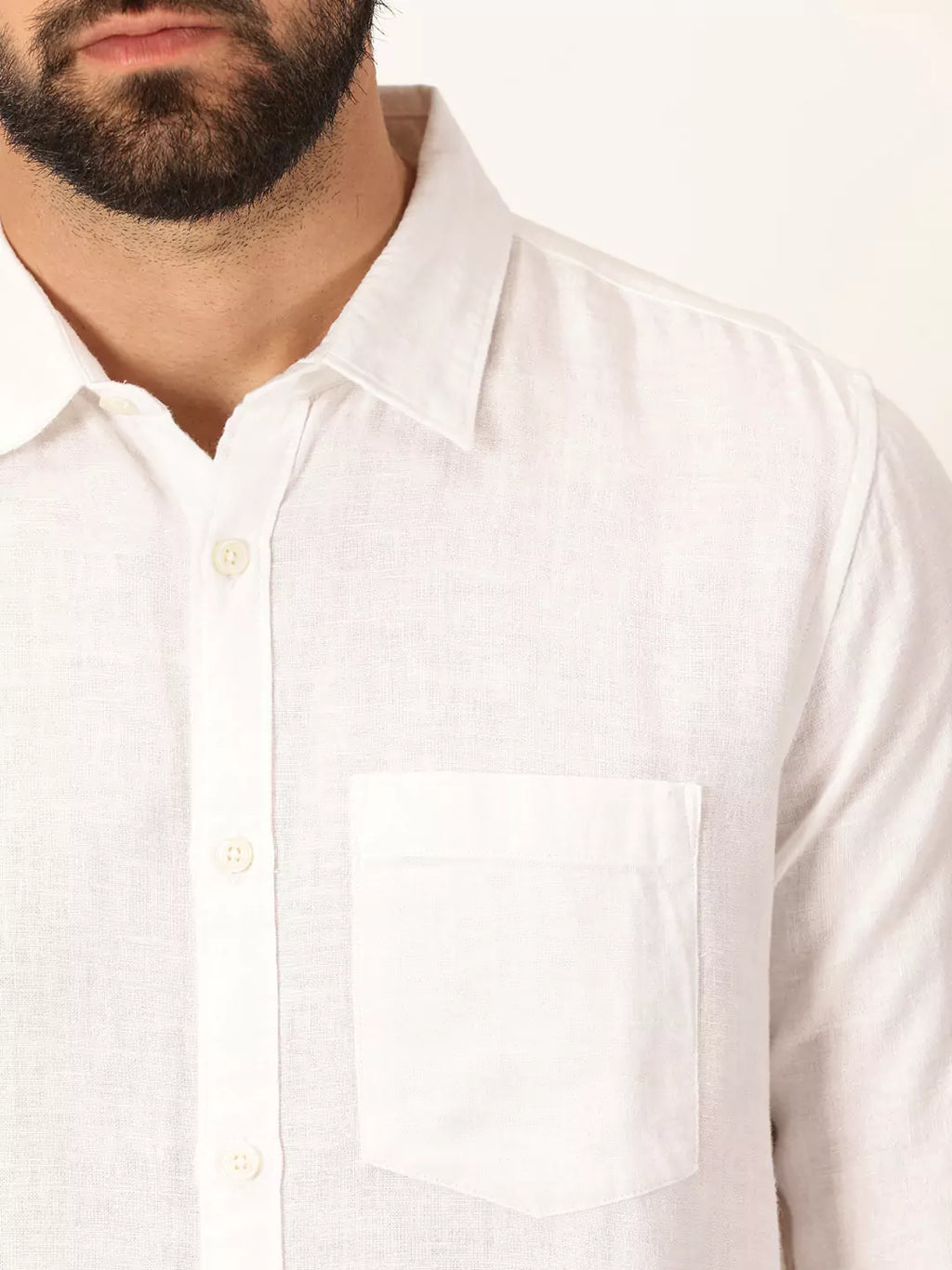 Thomas Scott Men Premium Linen Slim Fit Long Sleeves Casual Shirt
