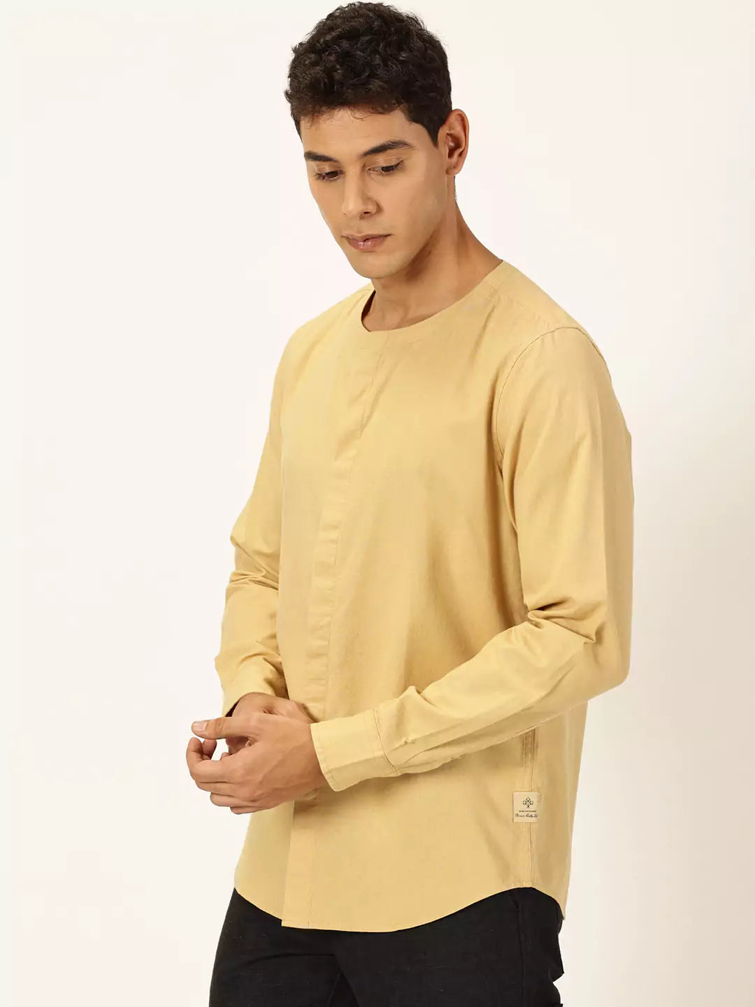 Thomas Scott Men Premium Cotton Linen Casual Shirt