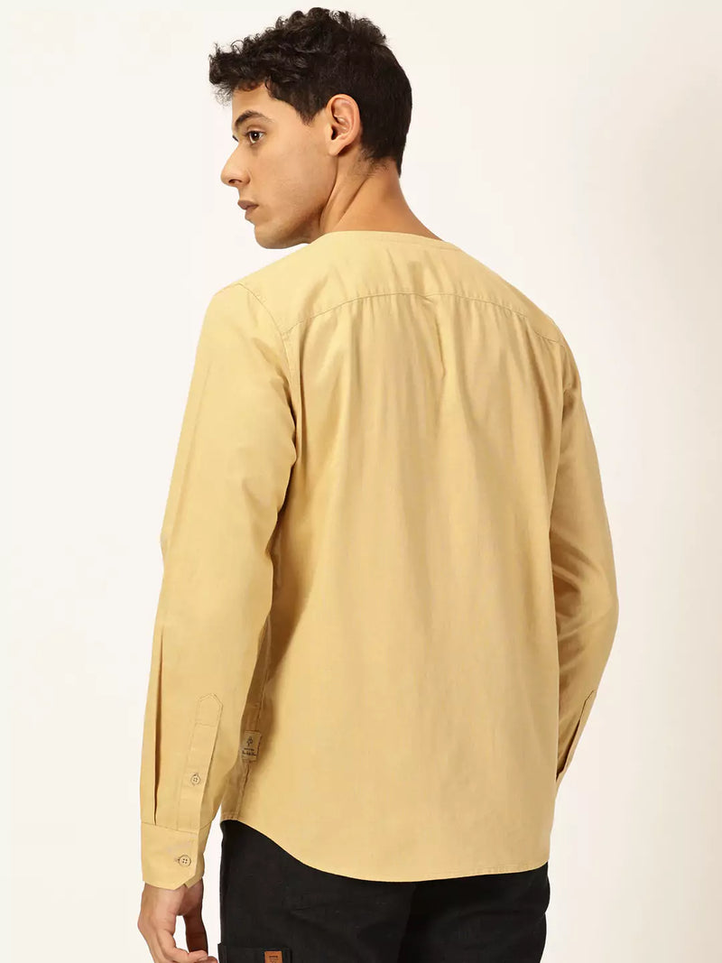Thomas Scott Men Premium Cotton Linen Casual Shirt